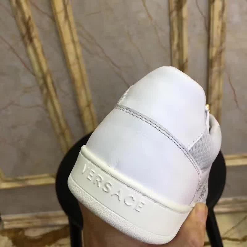 Versace Top Quality Casual Shoes Sheepskin Lining White Men 2