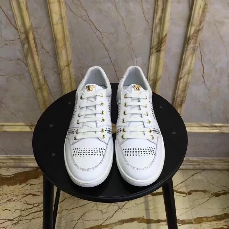 Versace Top Quality Casual Shoes Sheepskin Lining White Men 8
