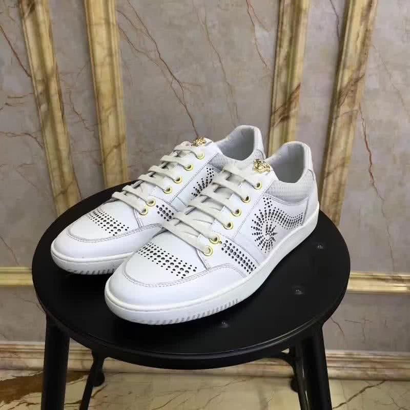 Versace Top Quality Casual Shoes Sheepskin Lining White Men 7
