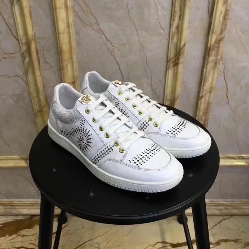 Versace Top Quality Casual Shoes Sheepskin Lining White Men 1