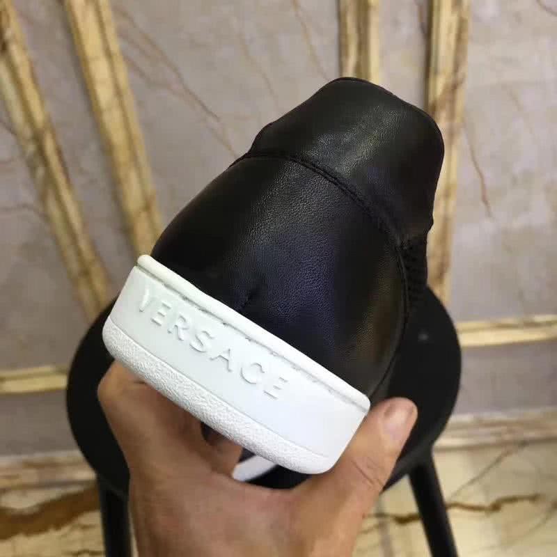 Versace Top Quality Casual Shoes Sheepskin Lining Black Men 3
