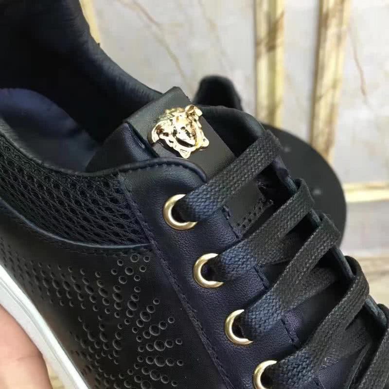 Versace Top Quality Casual Shoes Sheepskin Lining Black Men 9