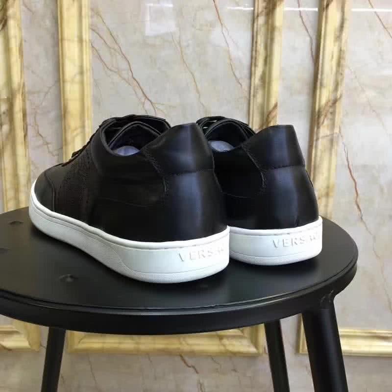 Versace New Casual Shoes Cowhide Black Men 3