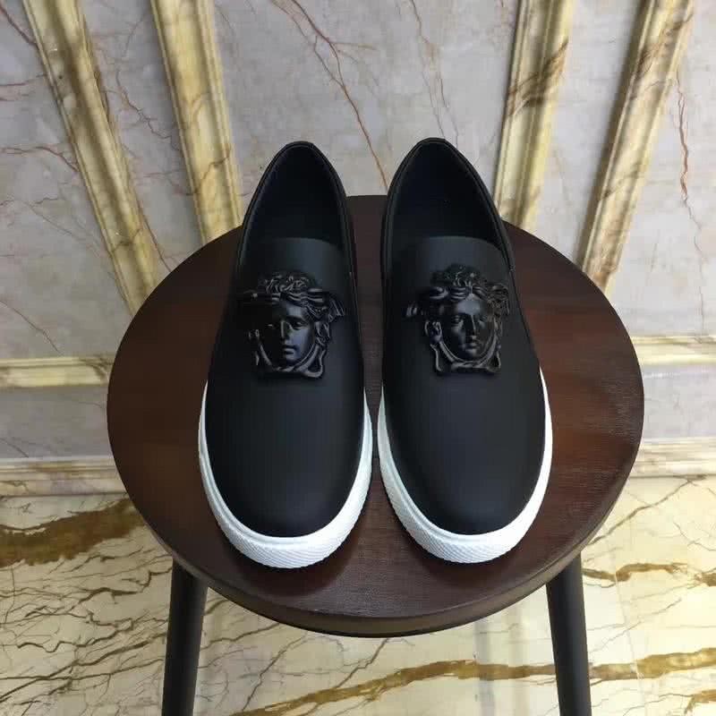 Versace Top Quality Loafers Cowhide Matte Black Men 2