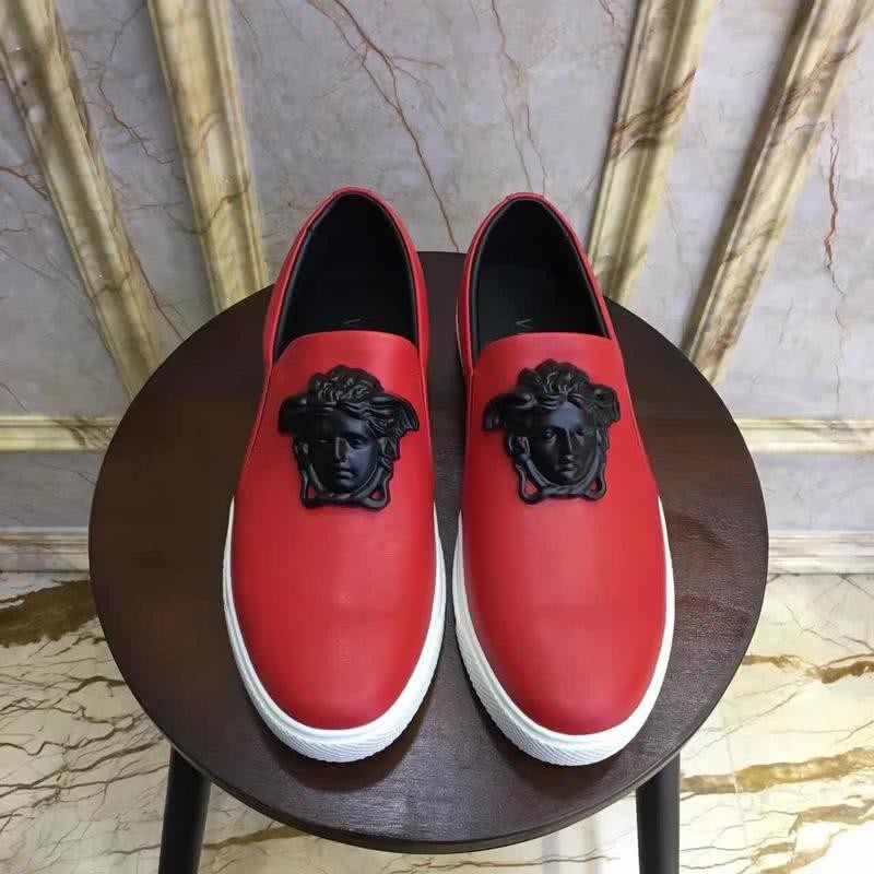 Versace Classic Style Loafers Cowhide And TPU Red Men 2
