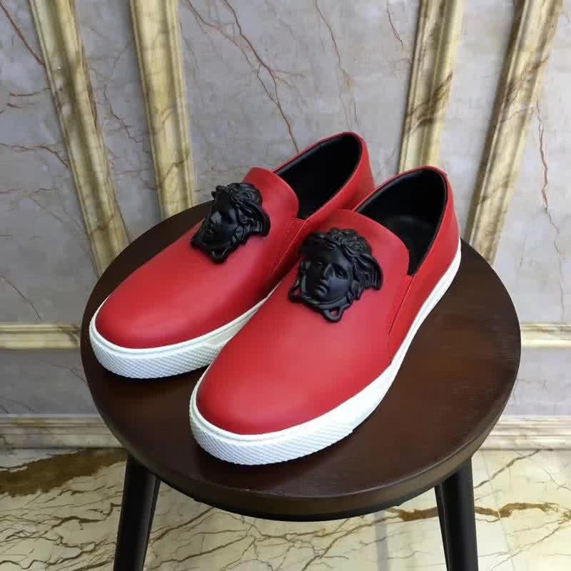 Versace Classic Style Loafers Cowhide And TPU Red Men 4