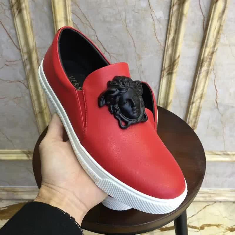Versace Classic Style Loafers Cowhide And TPU Red Men 6