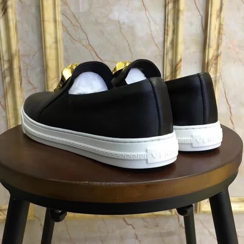 Versace Classic Style Loafers Cowhide And TPU Gold Medusa Black Men 3