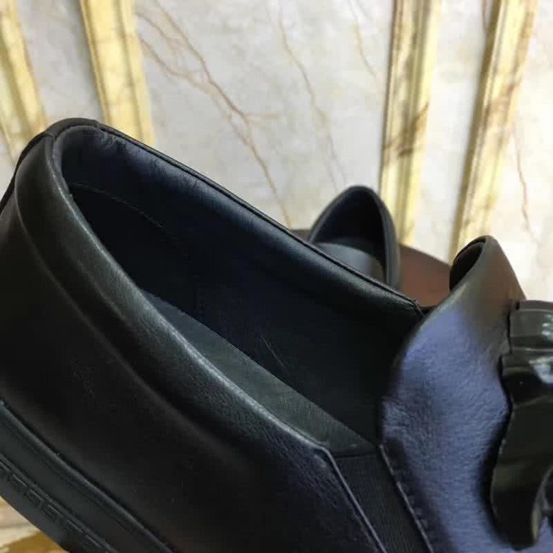 Versace Classic Style Loafers Cowhide And TPU Black Men 2