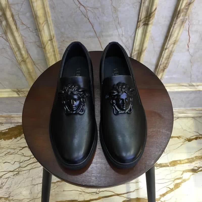Versace Classic Style Loafers Cowhide And TPU Black Men 7