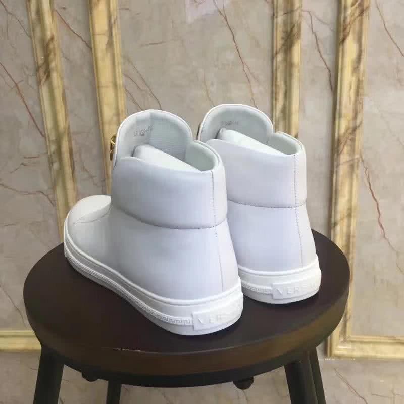 Versace High-top Casual Shoes Cowhide White Men 2
