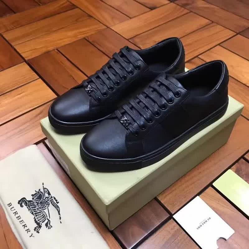 Burberry Fashion Comfortable Shoes Cowhide Black Men 2
