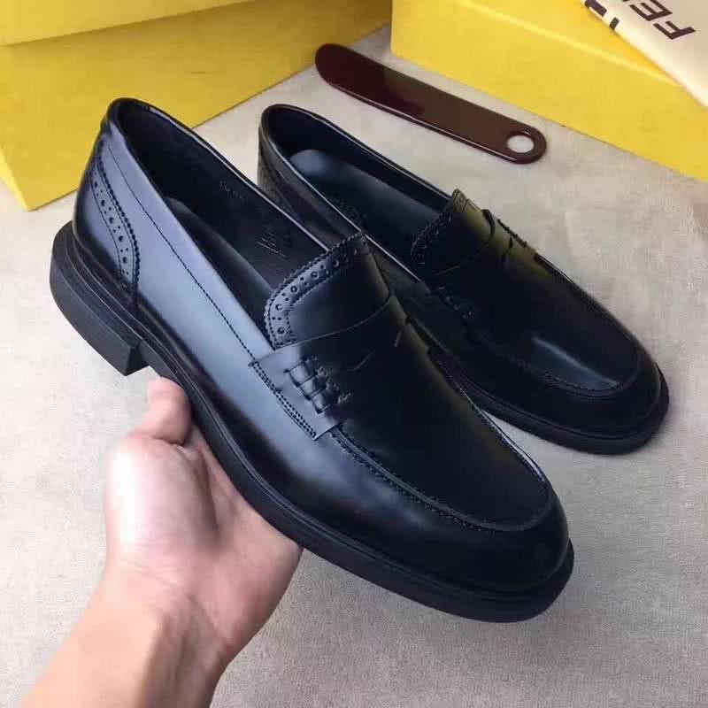 Fendi Loafers Top Quality Real Calf Leather Men 2