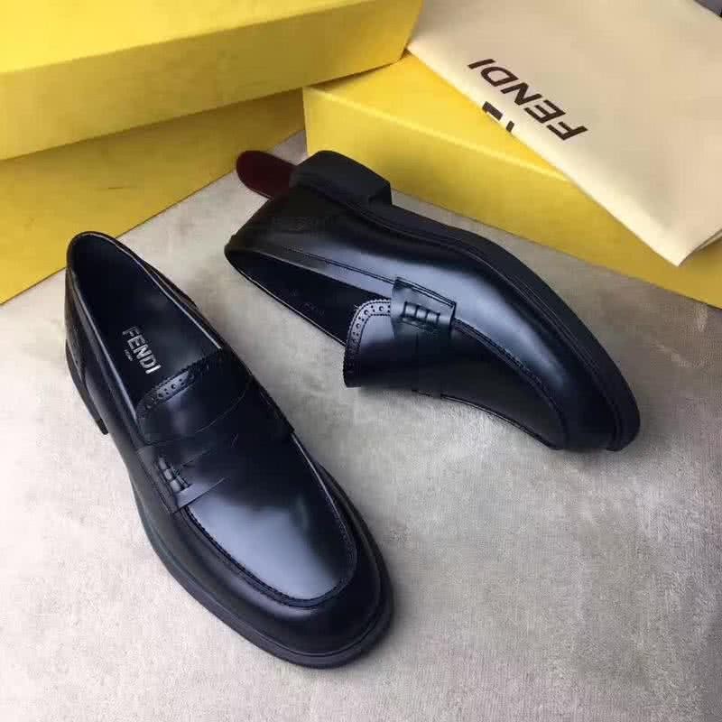 Fendi Loafers Top Quality Real Calf Leather Men 4