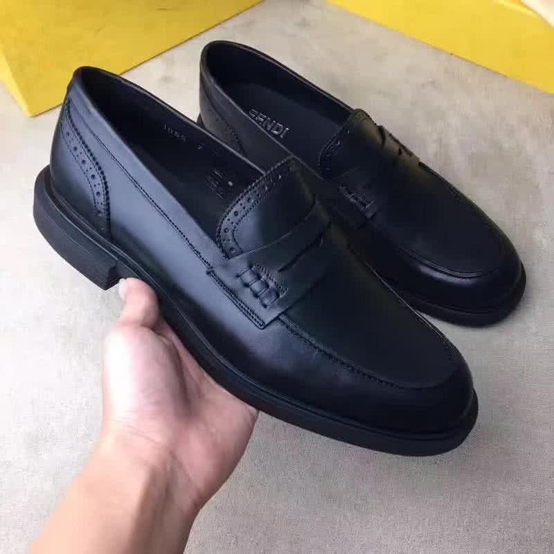 Fendi Loafers High Quality Real Calf Leather Men 2