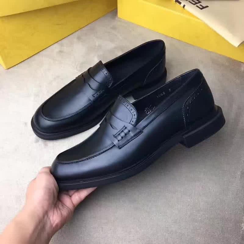 Fendi Loafers High Quality Real Calf Leather Men 6