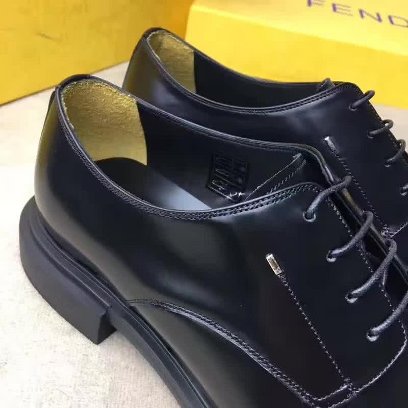 Fendi Lace-ups Black Real Calf Leather Men 6