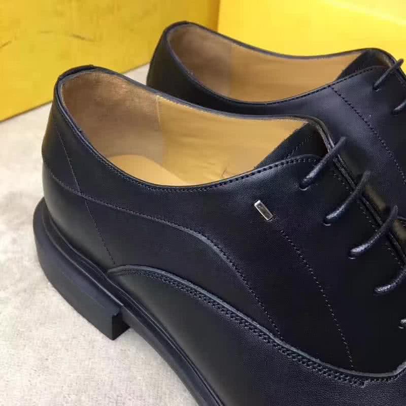 Fendi Lace-ups Calf Leather All Black For Men 8