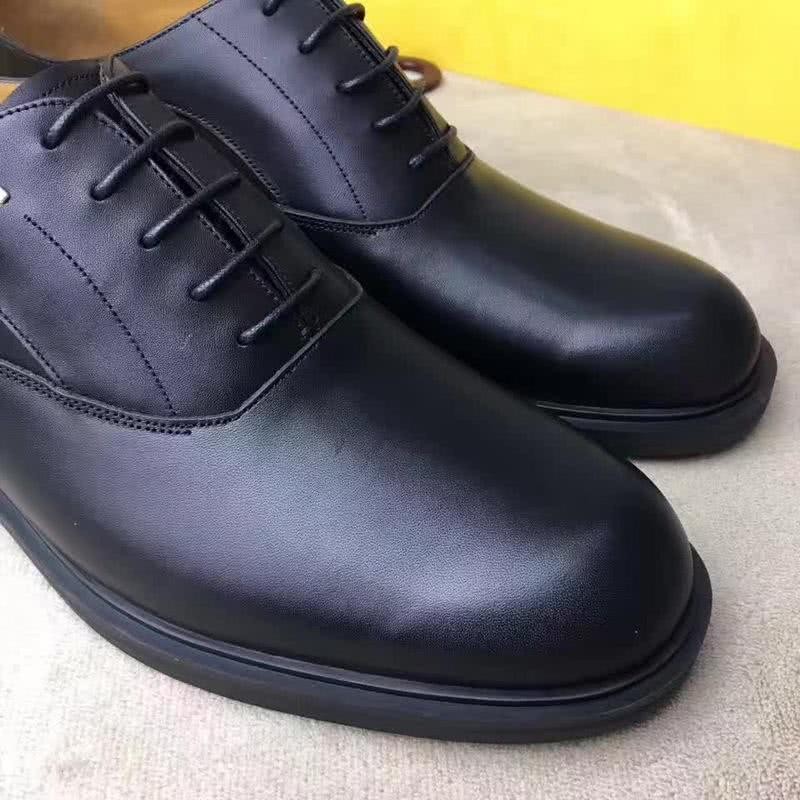 Fendi Lace-ups Calf Leather All Black For Men 7