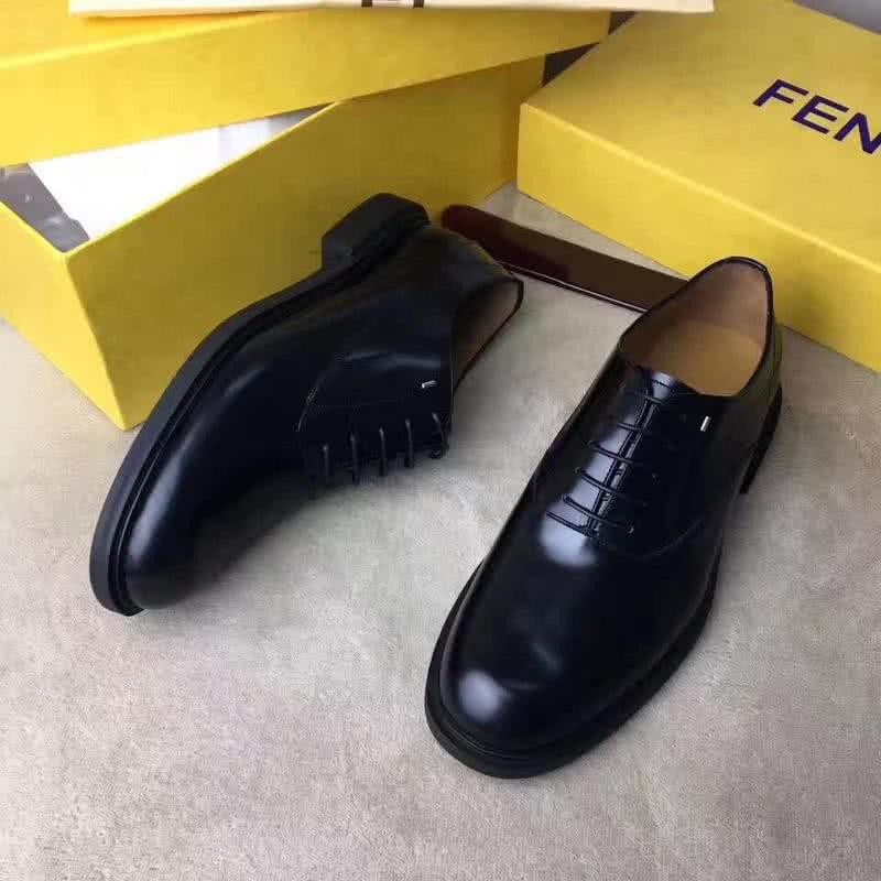 Fendi Lace-ups Black Patent Calf Leather Men 3