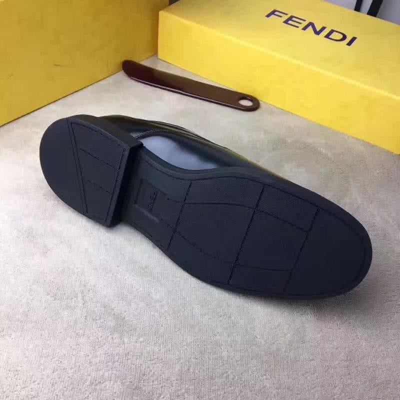 Fendi Lace-ups Black Patent Calf Leather Men 6