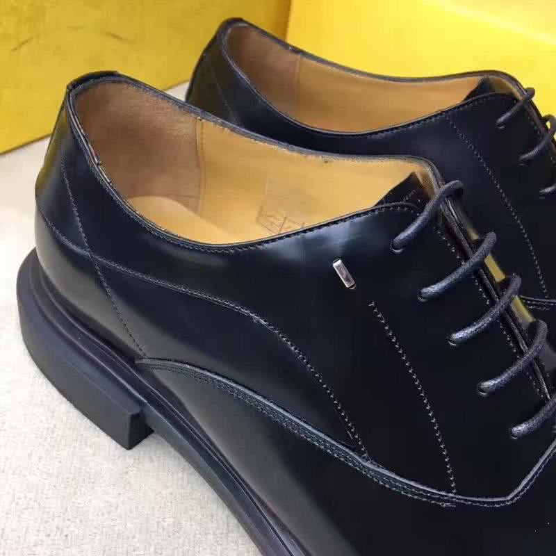 Fendi Lace-ups Black Patent Calf Leather Men 7