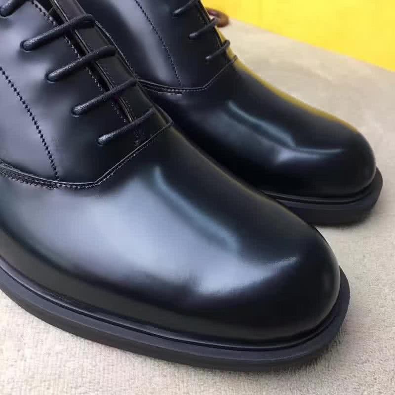 Fendi Lace-ups Black Patent Calf Leather Men 8