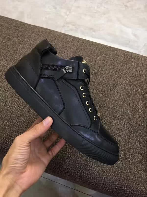 Versace New Casual Shoes Cowhide Non-slip Design Black Men 4
