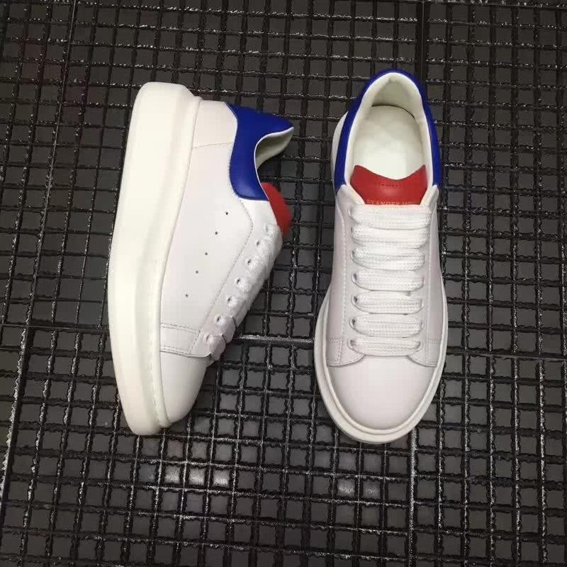 Alexander McQueen Sneakers White Red Blue Men 2