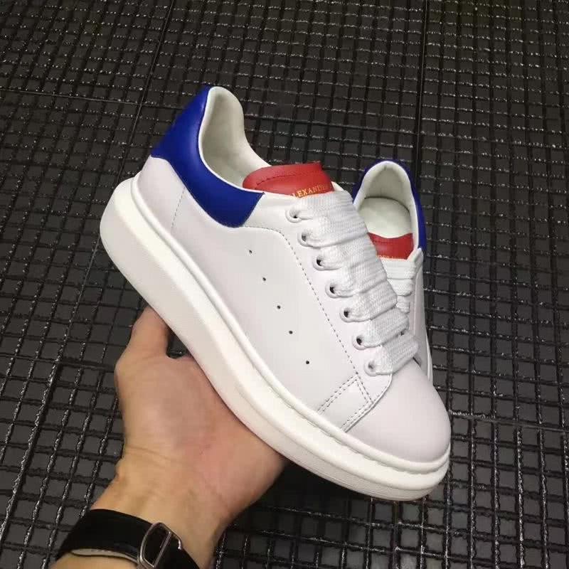 Alexander McQueen Sneakers White Red Blue Men 3