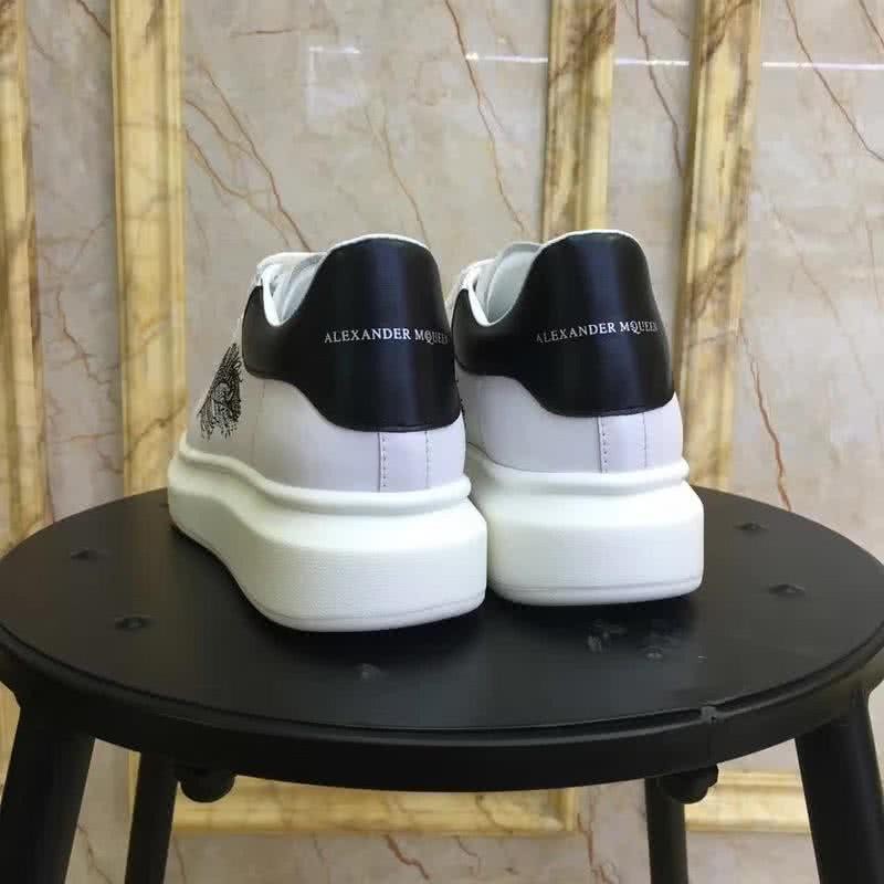 Alexander McQueen Sneakers Black Feather White Men 4