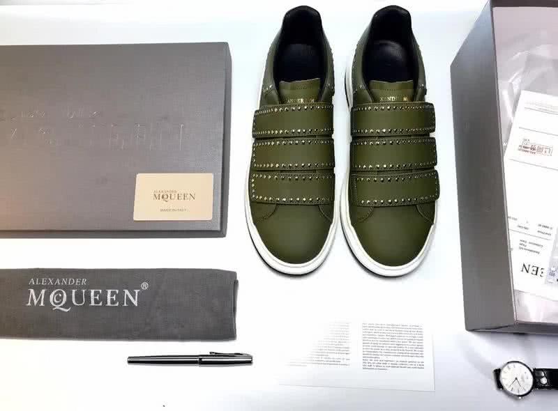 Alexander McQueen Sneakers Metal Decorations Army Green Men 7