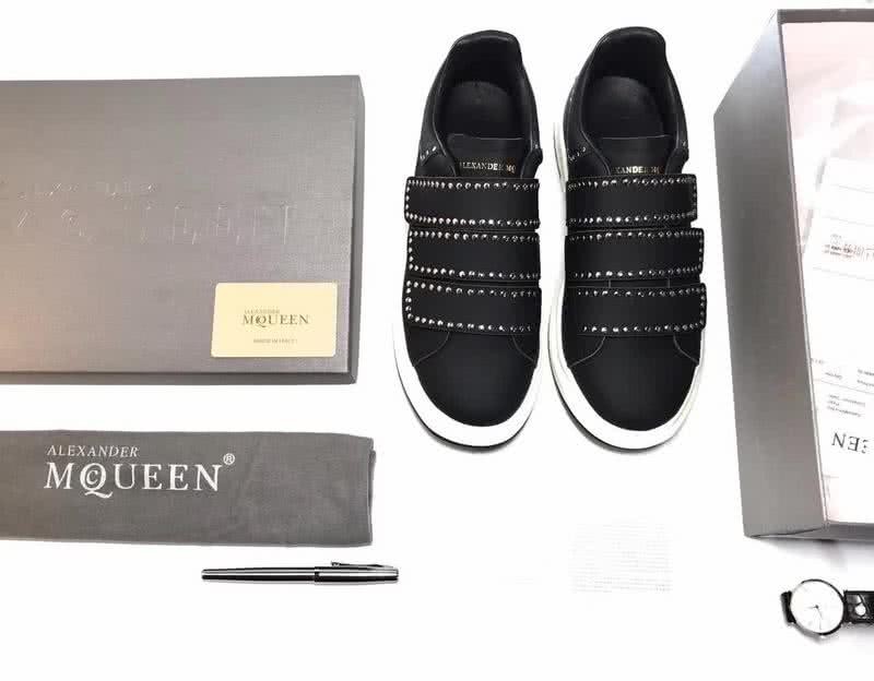 Alexander McQueen Sneakers Metal Decorations Black Men 9