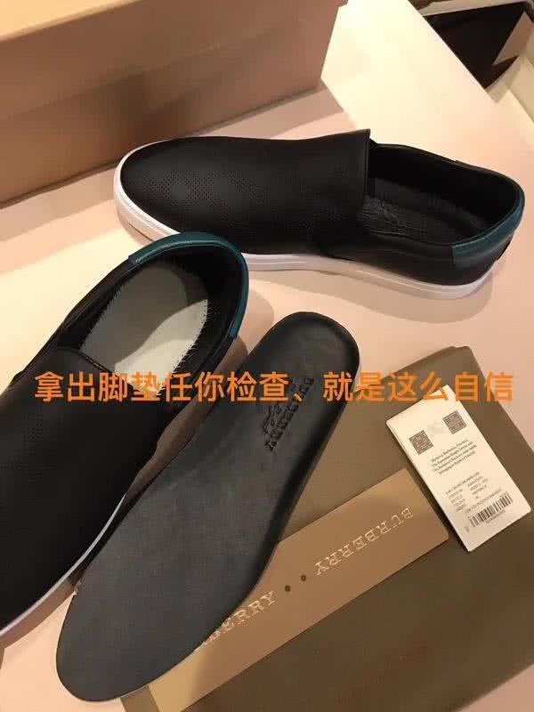 Burberry Fashion Comfortable Shoes Cowhide Black Men 6