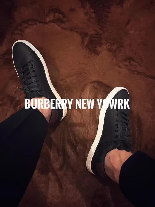 Burberry Fashion Comfortable Shoes Cowhide Black Men 7