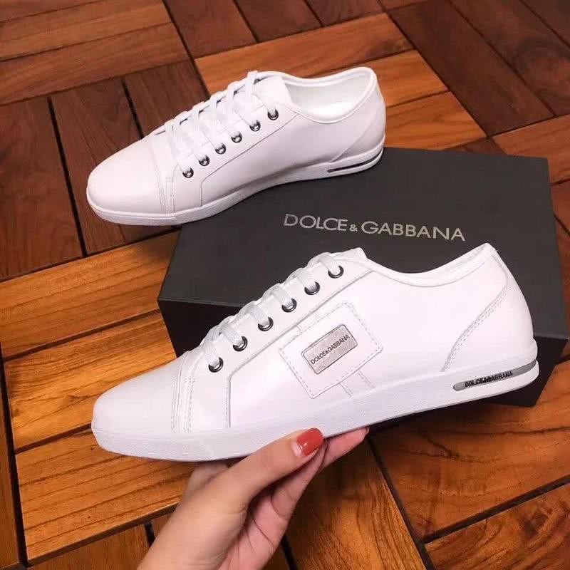 Dolce & Gabbana Sneakers Leather All White Men 4