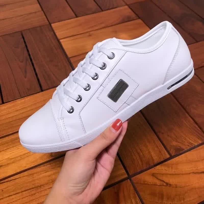Dolce & Gabbana Sneakers Leather All White Men 5