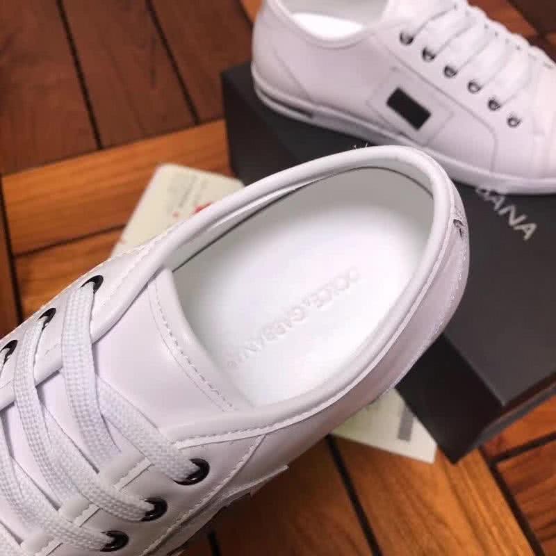 Dolce & Gabbana Sneakers Leather All White Men 8