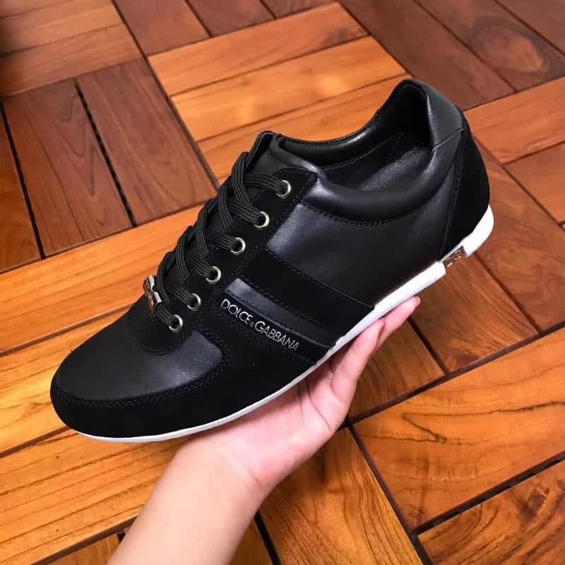 Dolce & Gabbana Sneakers Leather Black Upper Rubber Sole Men 5