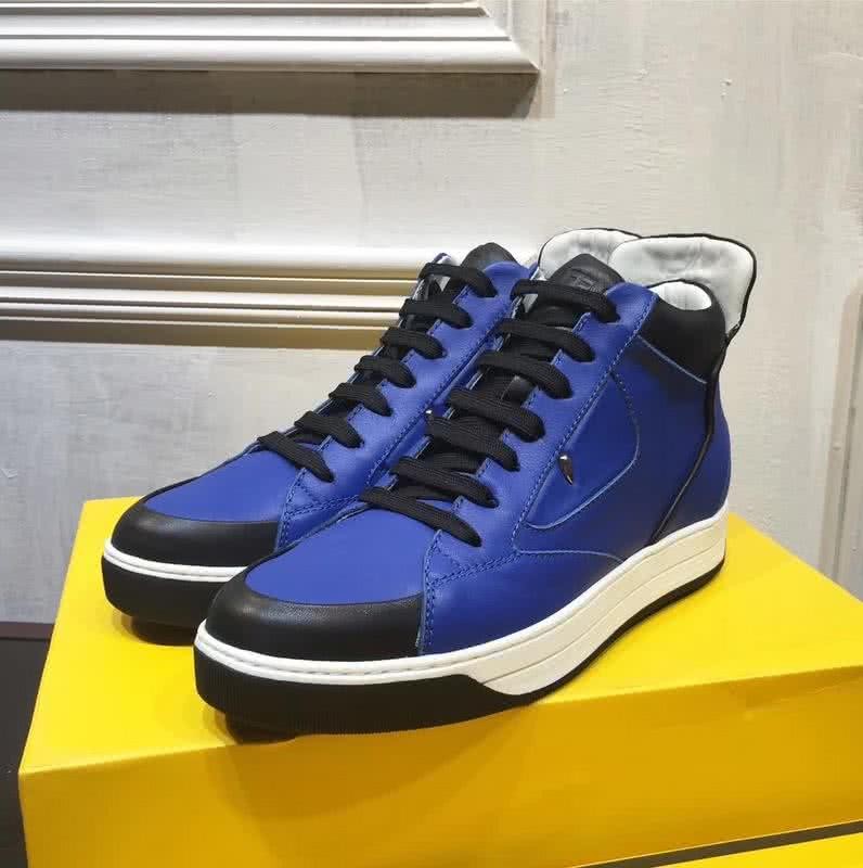 Fendi Sneakers High Top Blue Men 1