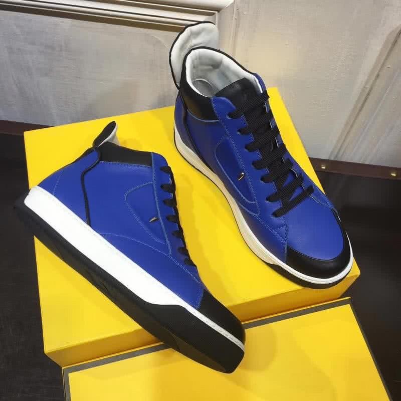 Fendi Sneakers High Top Blue Men 3