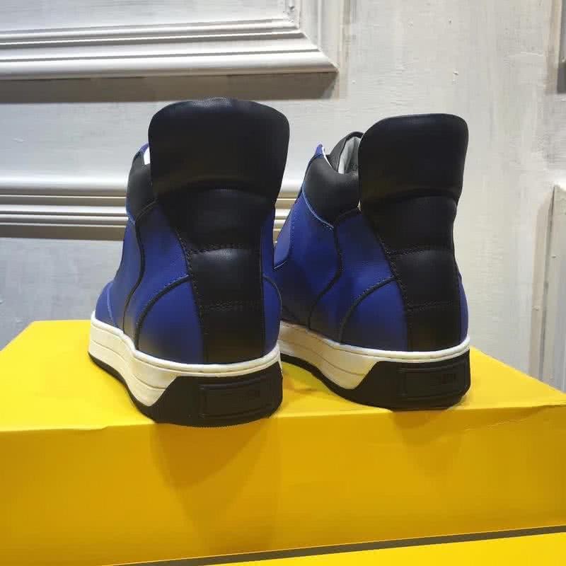 Fendi Sneakers High Top Blue Men 6