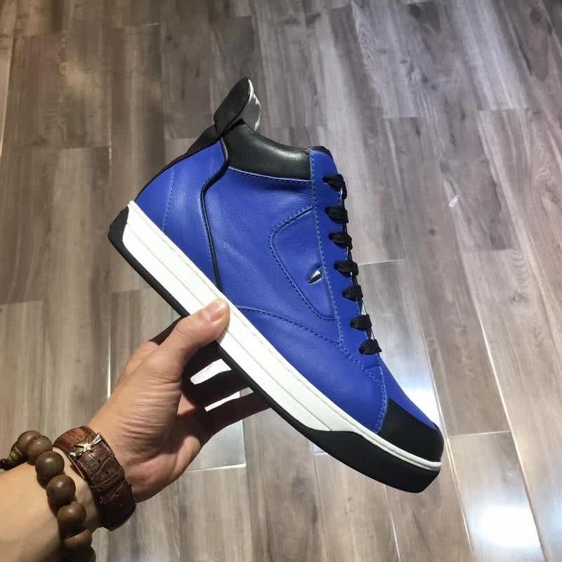 Fendi Sneakers High Top Blue Men 7