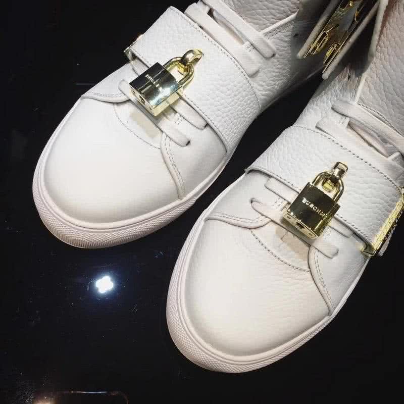 Buscemi Sneakers High Top White Leather Lock And Belt Men 5