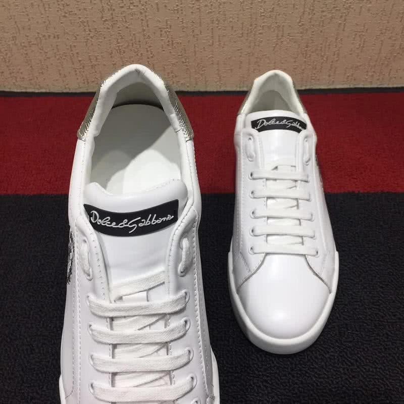 Dolce & Gabbana Sneakers Leather White Silver Men 3