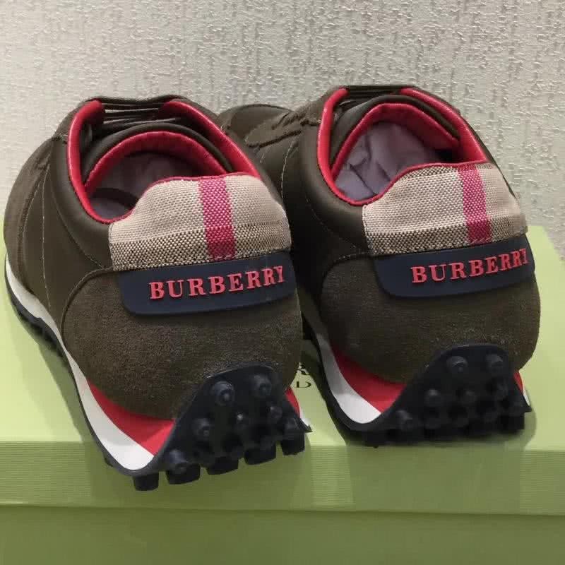 Burberry Fashion Comfortable Shoes Cowhide Dark Blue Men 8
