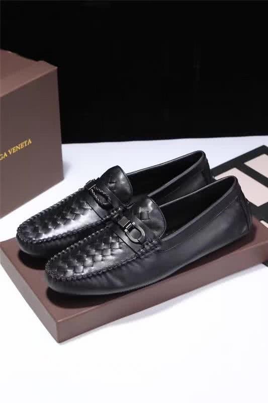 Bottega Veneta Top Quality Woven Loafers Black Men 2