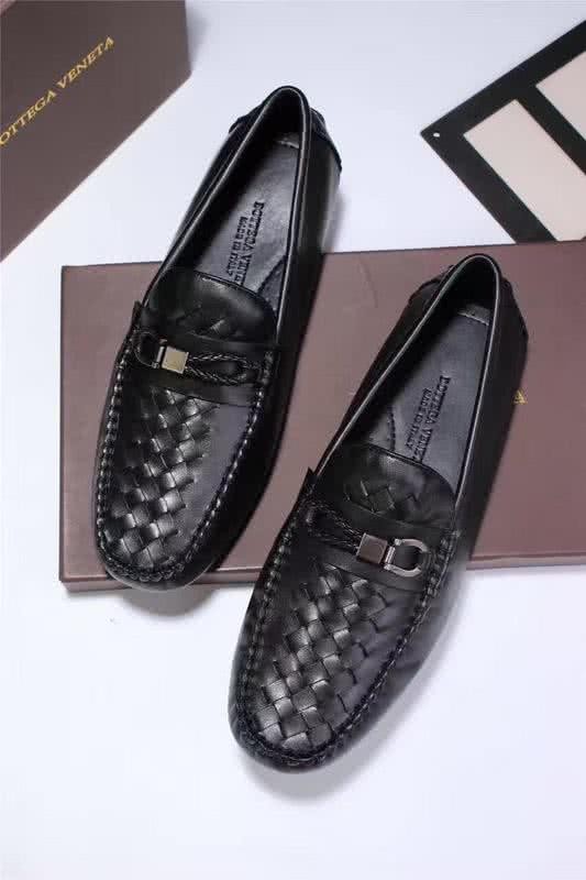 Bottega Veneta Top Quality Woven Loafers Black Men 5