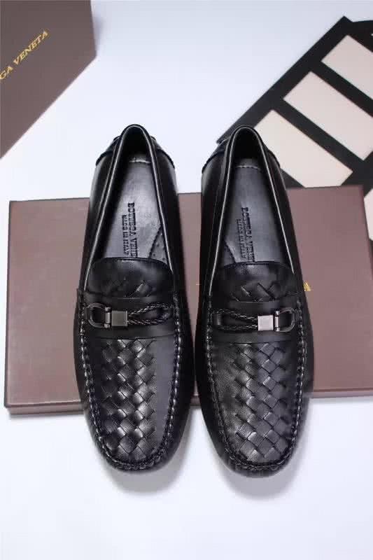 Bottega Veneta Top Quality Woven Loafers Black Men 3