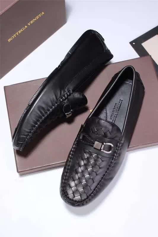 Bottega Veneta Top Quality Woven Loafers Black Men 4